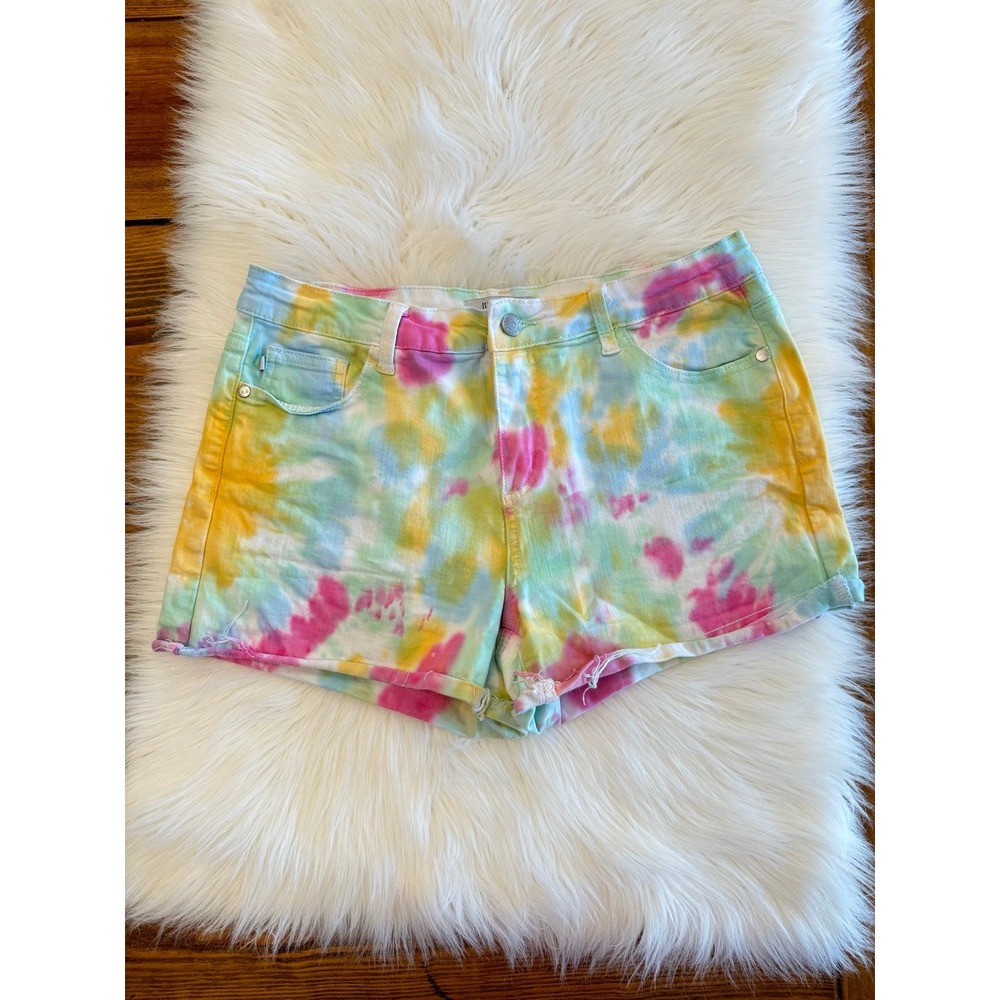 Judy Blue‎ tie dye shorts size large EUC